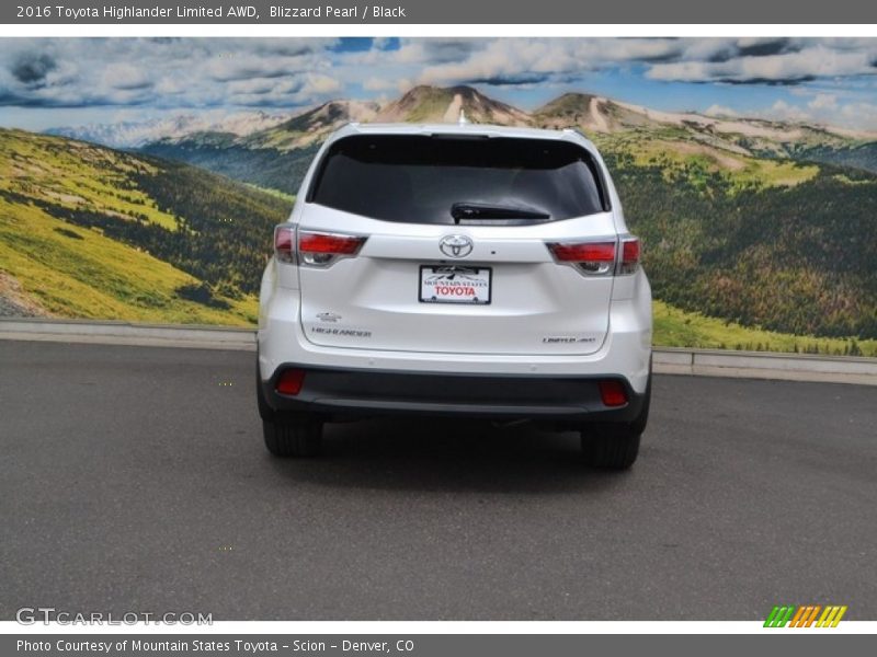 Blizzard Pearl / Black 2016 Toyota Highlander Limited AWD