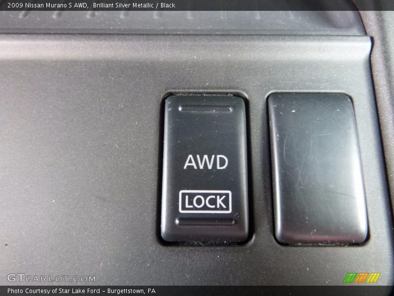 Brilliant Silver Metallic / Black 2009 Nissan Murano S AWD