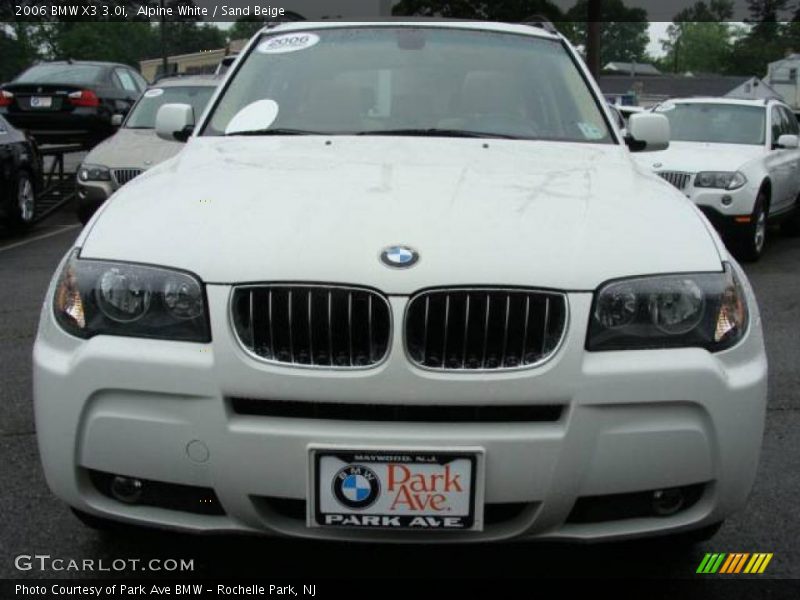 Alpine White / Sand Beige 2006 BMW X3 3.0i