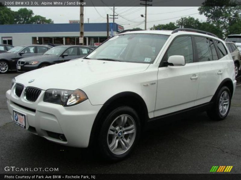 Alpine White / Sand Beige 2006 BMW X3 3.0i