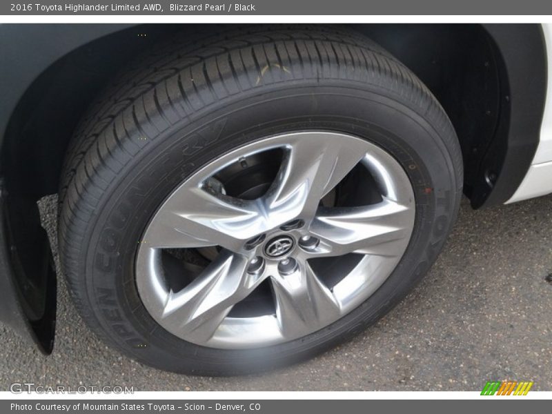 Blizzard Pearl / Black 2016 Toyota Highlander Limited AWD
