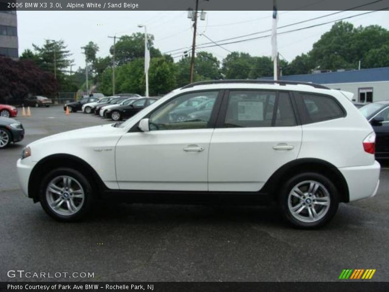 Alpine White / Sand Beige 2006 BMW X3 3.0i