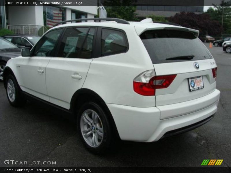 Alpine White / Sand Beige 2006 BMW X3 3.0i