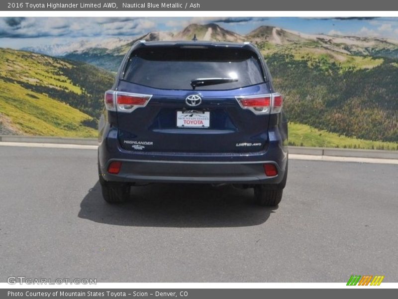 Nautical Blue Metallic / Ash 2016 Toyota Highlander Limited AWD