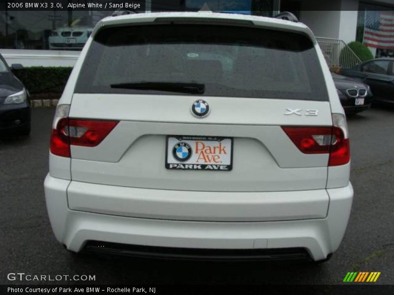 Alpine White / Sand Beige 2006 BMW X3 3.0i