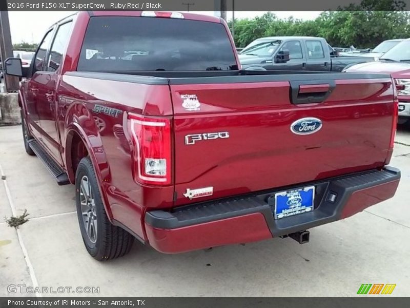 Ruby Red / Black 2016 Ford F150 XLT SuperCrew