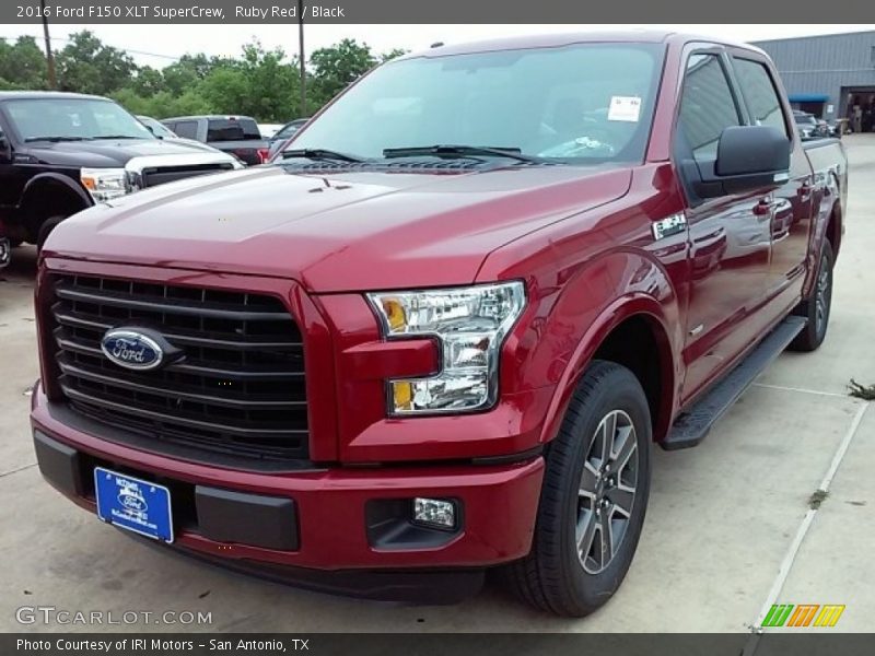 Ruby Red / Black 2016 Ford F150 XLT SuperCrew