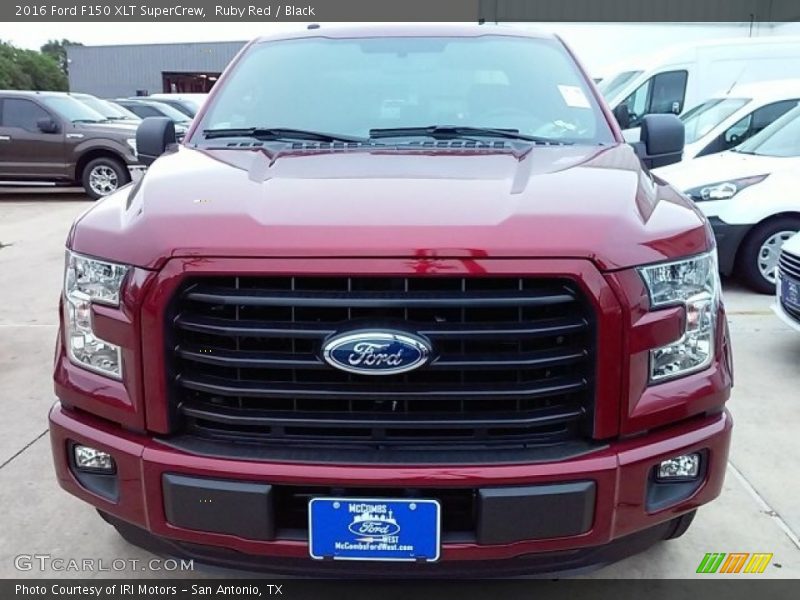Ruby Red / Black 2016 Ford F150 XLT SuperCrew
