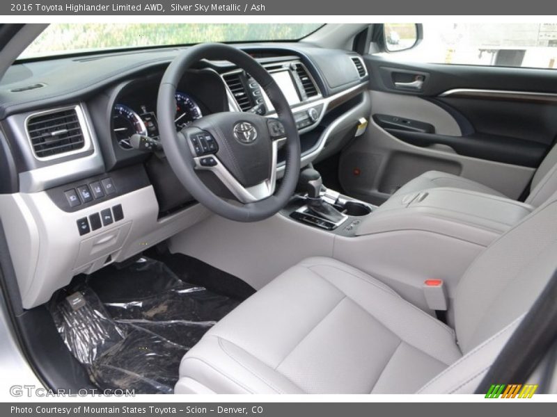 Silver Sky Metallic / Ash 2016 Toyota Highlander Limited AWD