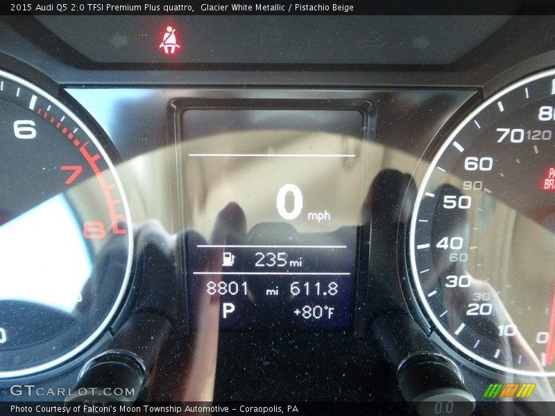 Glacier White Metallic / Pistachio Beige 2015 Audi Q5 2.0 TFSI Premium Plus quattro