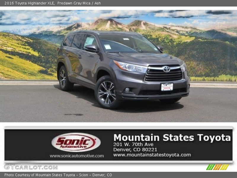 Predawn Gray Mica / Ash 2016 Toyota Highlander XLE