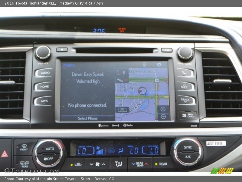 Predawn Gray Mica / Ash 2016 Toyota Highlander XLE