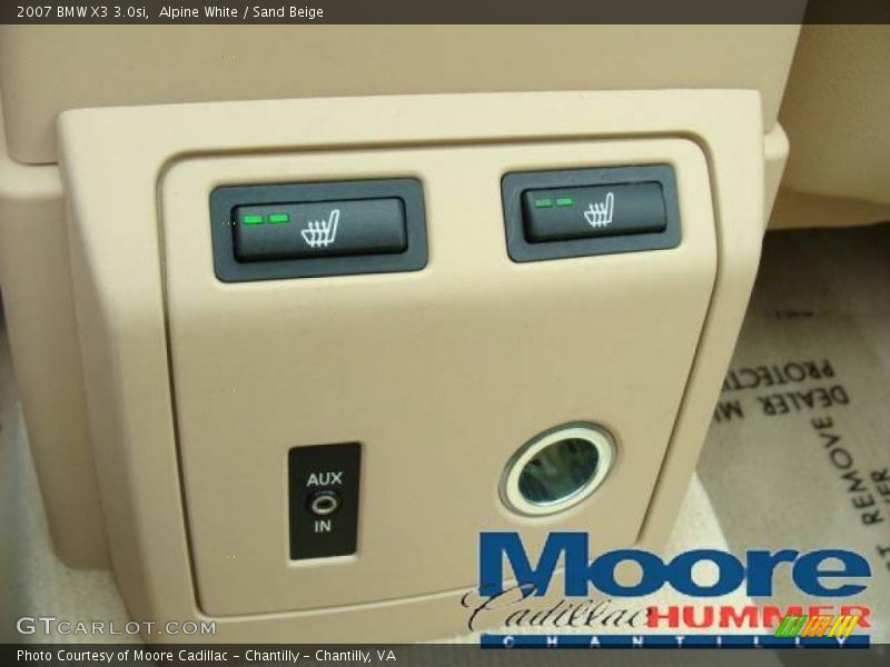 Alpine White / Sand Beige 2007 BMW X3 3.0si