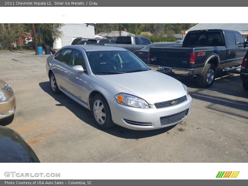 Silver Ice Metallic / Gray 2011 Chevrolet Impala LS