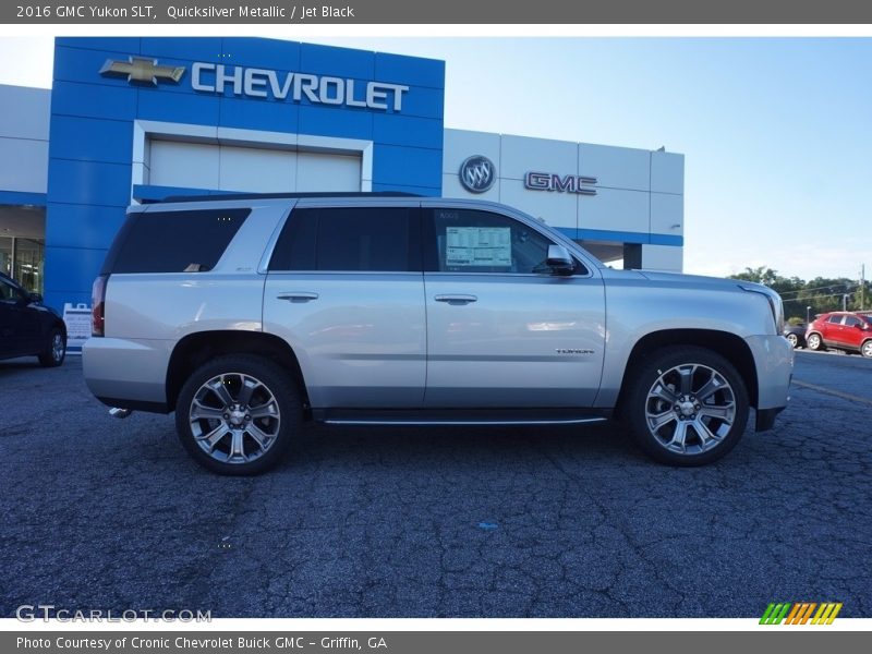 Quicksilver Metallic / Jet Black 2016 GMC Yukon SLT