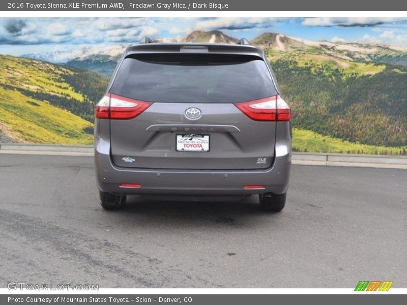 Predawn Gray Mica / Dark Bisque 2016 Toyota Sienna XLE Premium AWD