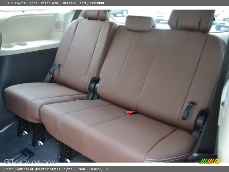 Blizzard Pearl / Chestnut 2016 Toyota Sienna Limited AWD