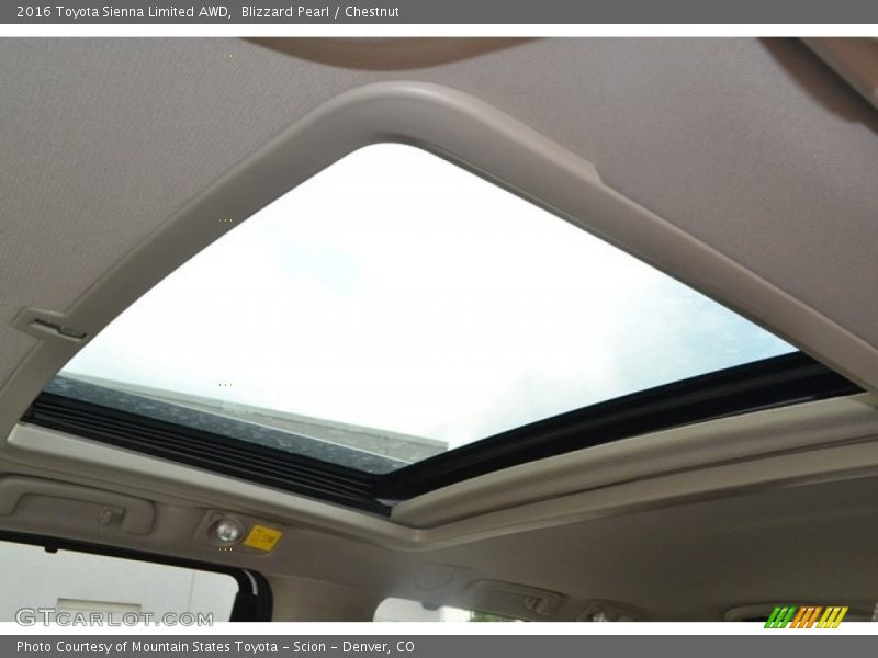 Blizzard Pearl / Chestnut 2016 Toyota Sienna Limited AWD