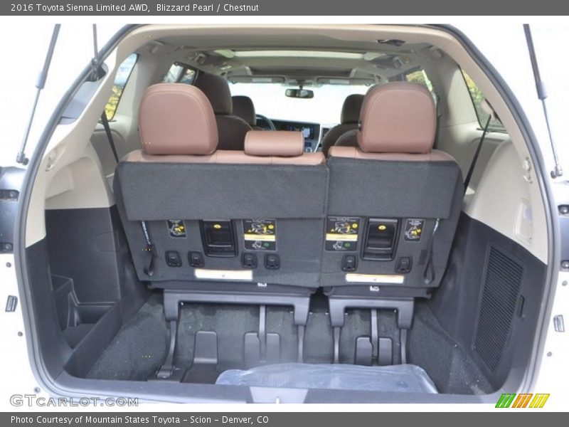 Blizzard Pearl / Chestnut 2016 Toyota Sienna Limited AWD