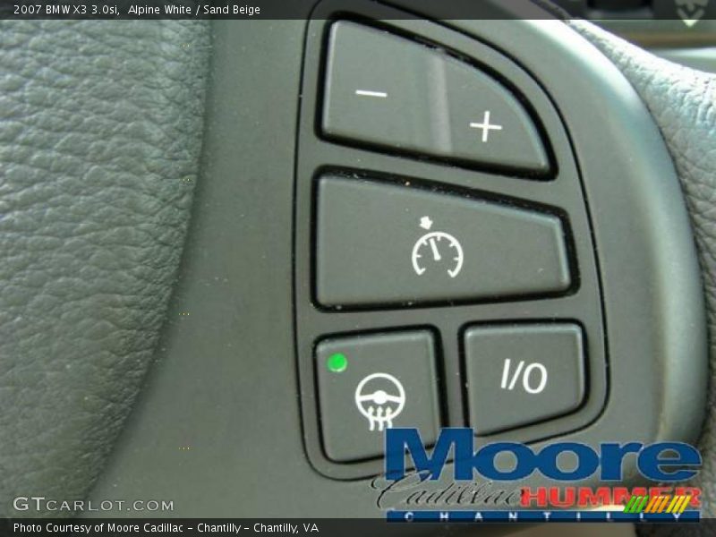 Alpine White / Sand Beige 2007 BMW X3 3.0si