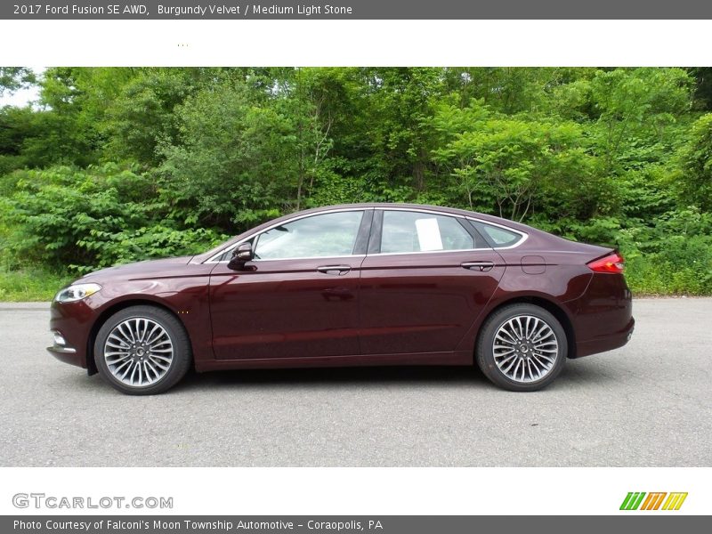  2017 Fusion SE AWD Burgundy Velvet