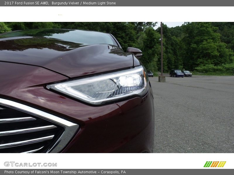 Burgundy Velvet / Medium Light Stone 2017 Ford Fusion SE AWD