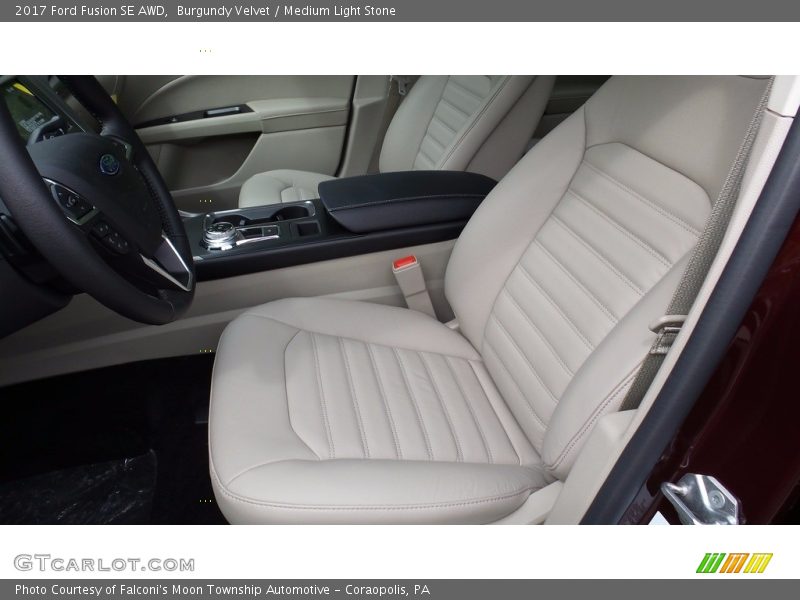 Burgundy Velvet / Medium Light Stone 2017 Ford Fusion SE AWD