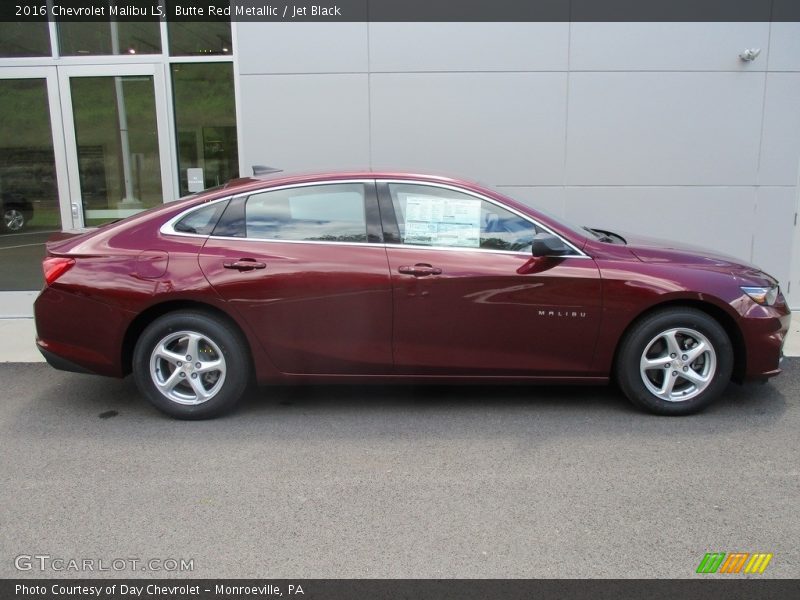 Butte Red Metallic / Jet Black 2016 Chevrolet Malibu LS