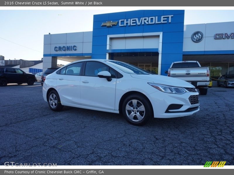 Summit White / Jet Black 2016 Chevrolet Cruze LS Sedan