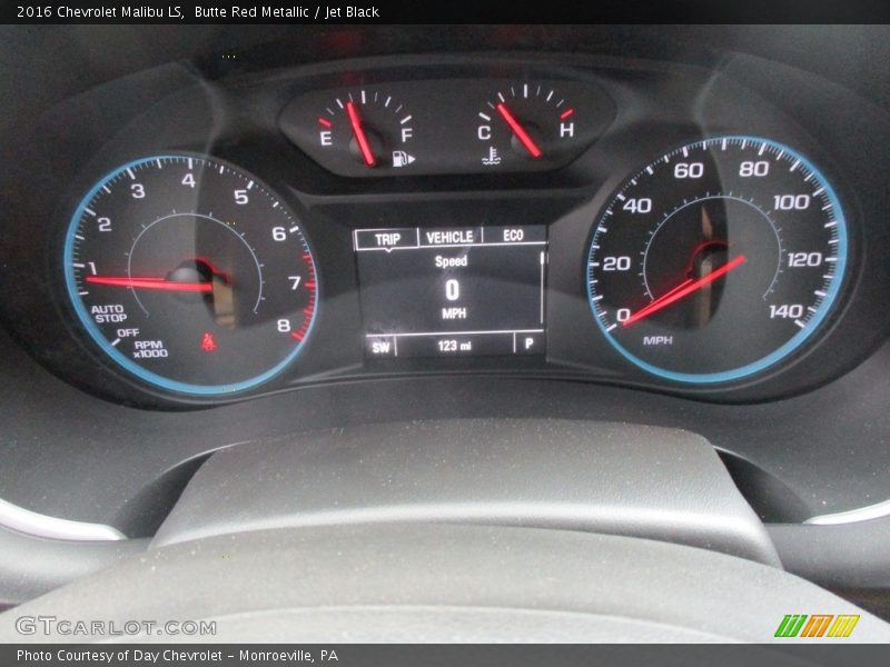 Butte Red Metallic / Jet Black 2016 Chevrolet Malibu LS
