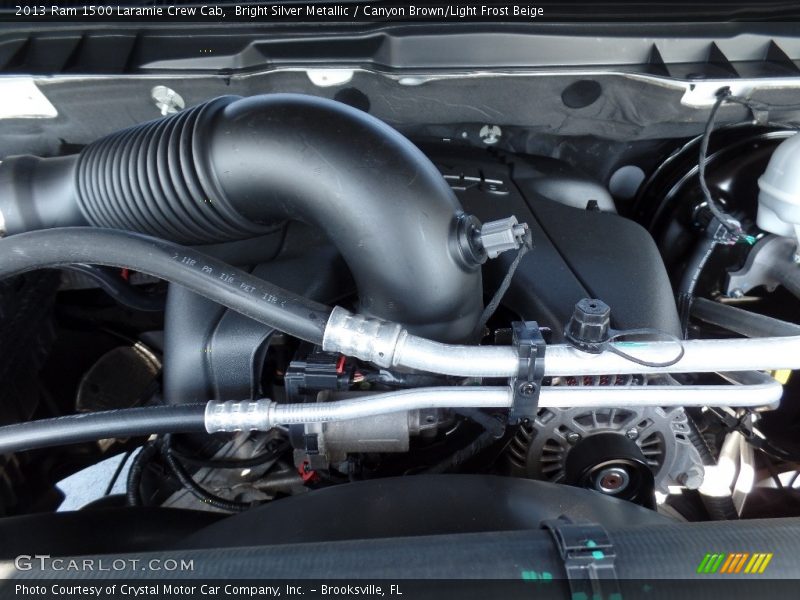Bright Silver Metallic / Canyon Brown/Light Frost Beige 2013 Ram 1500 Laramie Crew Cab