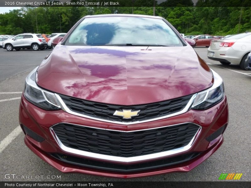 Siren Red Tintcoat / Jet Black 2016 Chevrolet Cruze LT Sedan