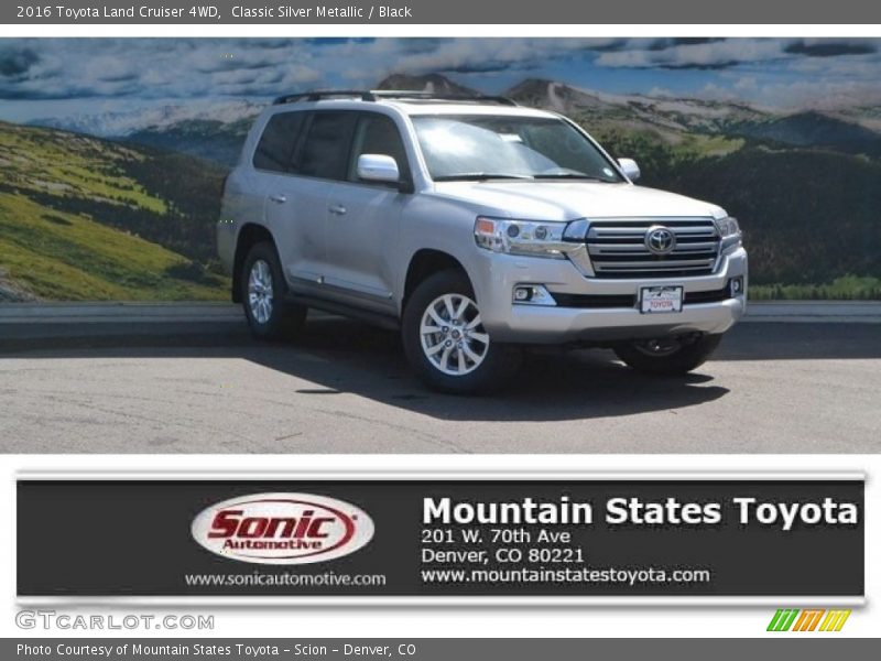 Classic Silver Metallic / Black 2016 Toyota Land Cruiser 4WD