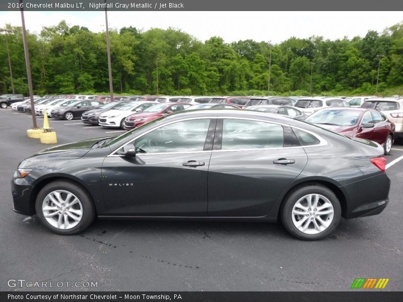 Nightfall Gray Metallic / Jet Black 2016 Chevrolet Malibu LT