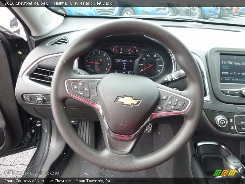 Nightfall Gray Metallic / Jet Black 2016 Chevrolet Malibu LT