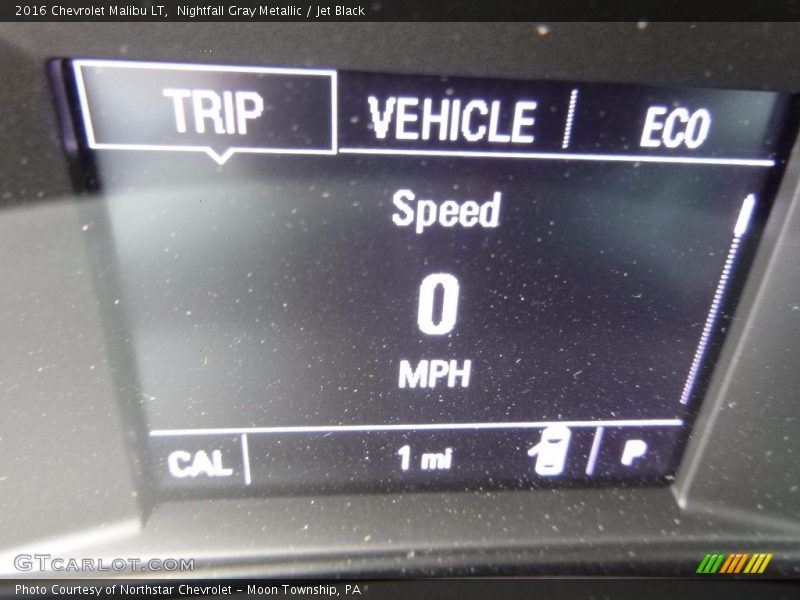 Nightfall Gray Metallic / Jet Black 2016 Chevrolet Malibu LT