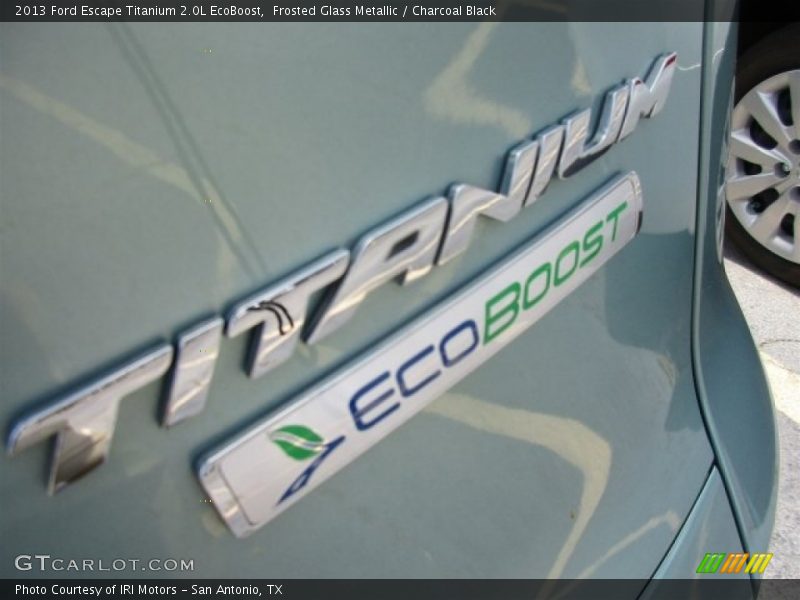 Frosted Glass Metallic / Charcoal Black 2013 Ford Escape Titanium 2.0L EcoBoost