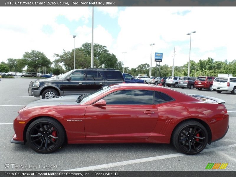 Red Rock Metallic / Black 2015 Chevrolet Camaro SS/RS Coupe