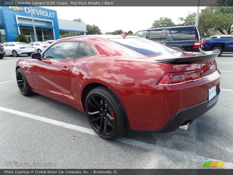 Red Rock Metallic / Black 2015 Chevrolet Camaro SS/RS Coupe