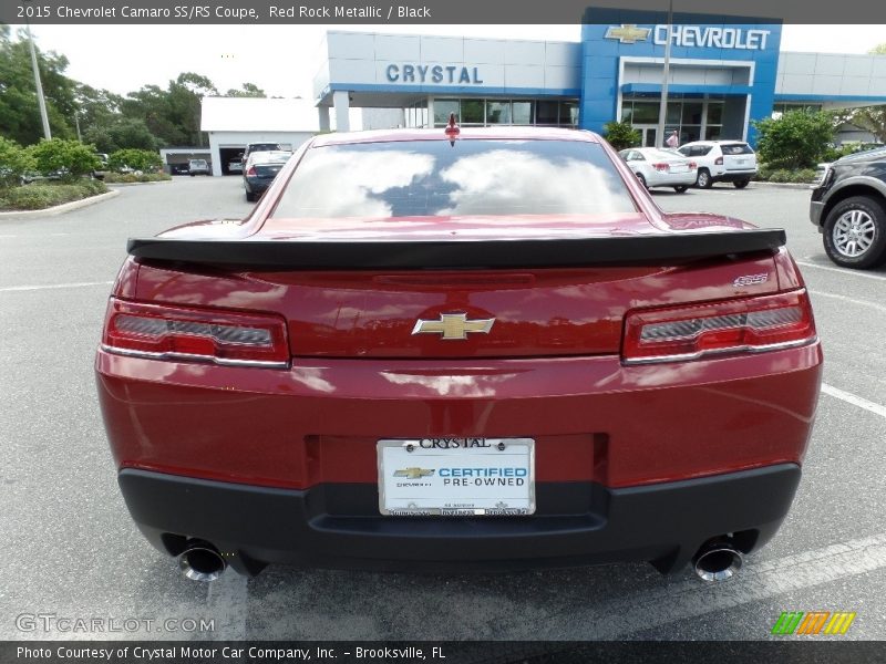Red Rock Metallic / Black 2015 Chevrolet Camaro SS/RS Coupe