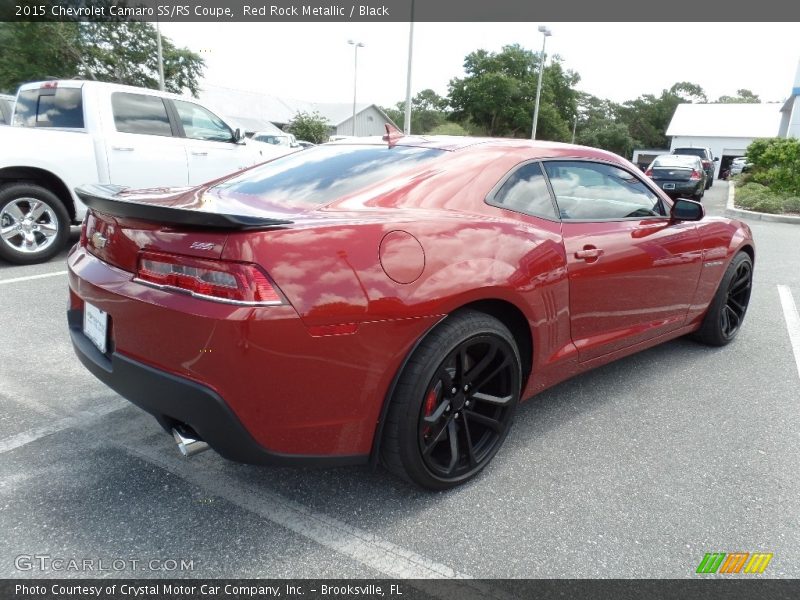 Red Rock Metallic / Black 2015 Chevrolet Camaro SS/RS Coupe