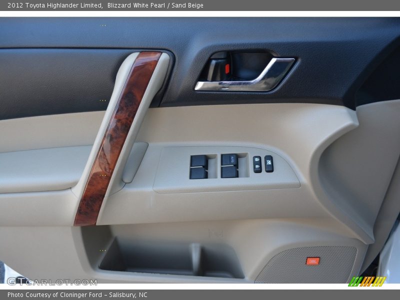 Blizzard White Pearl / Sand Beige 2012 Toyota Highlander Limited