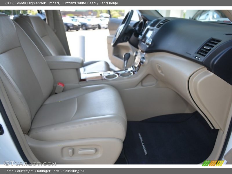 Blizzard White Pearl / Sand Beige 2012 Toyota Highlander Limited