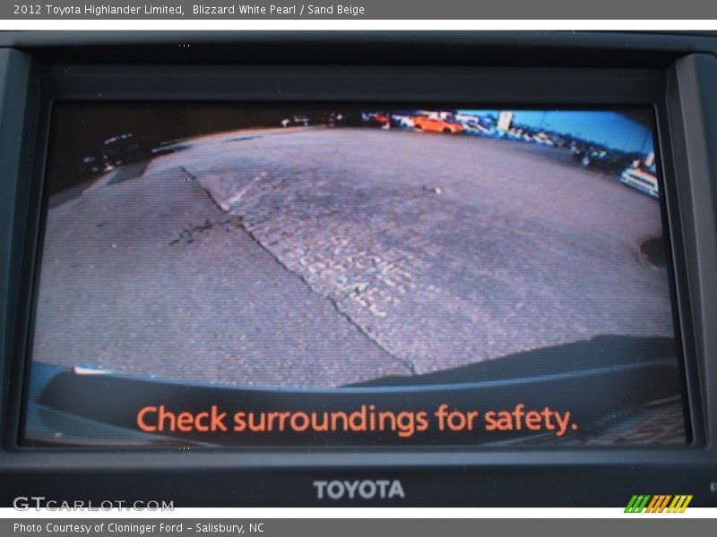 Blizzard White Pearl / Sand Beige 2012 Toyota Highlander Limited