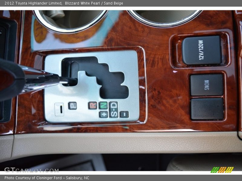 Blizzard White Pearl / Sand Beige 2012 Toyota Highlander Limited