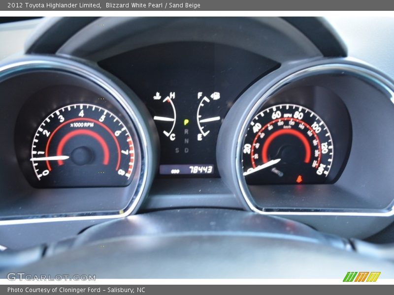 Blizzard White Pearl / Sand Beige 2012 Toyota Highlander Limited