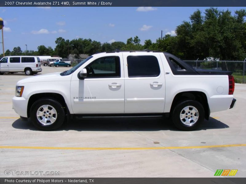 Summit White / Ebony 2007 Chevrolet Avalanche Z71 4WD