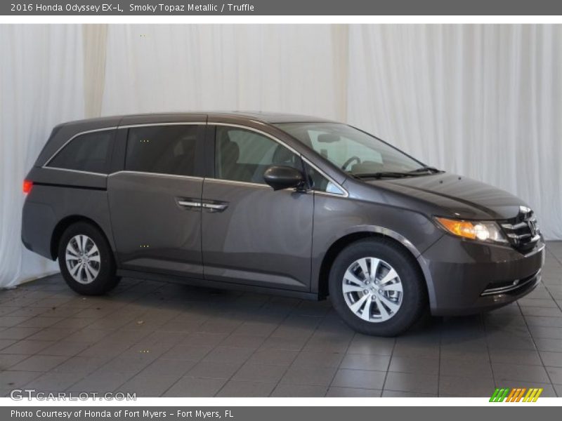 Smoky Topaz Metallic / Truffle 2016 Honda Odyssey EX-L