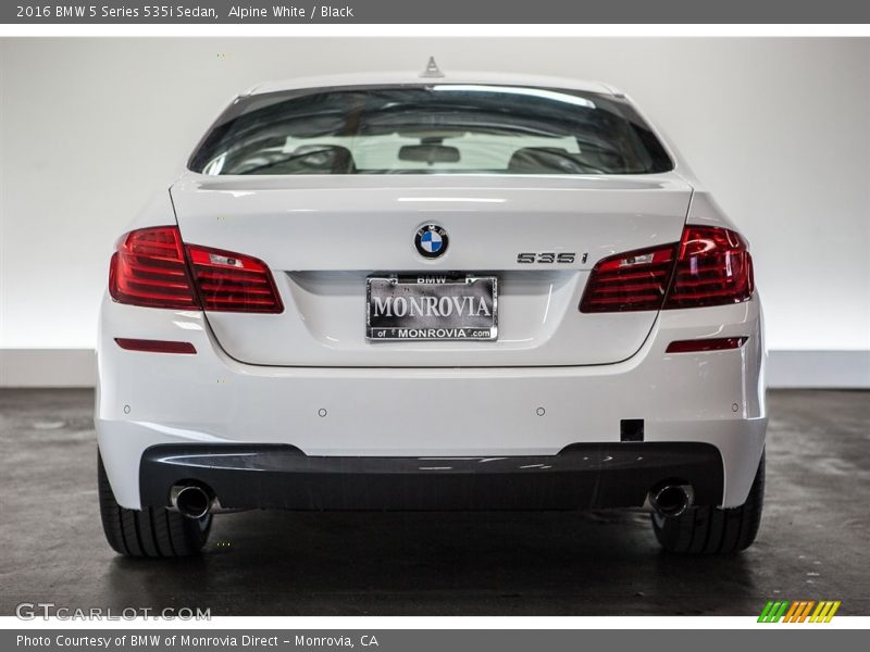 Alpine White / Black 2016 BMW 5 Series 535i Sedan