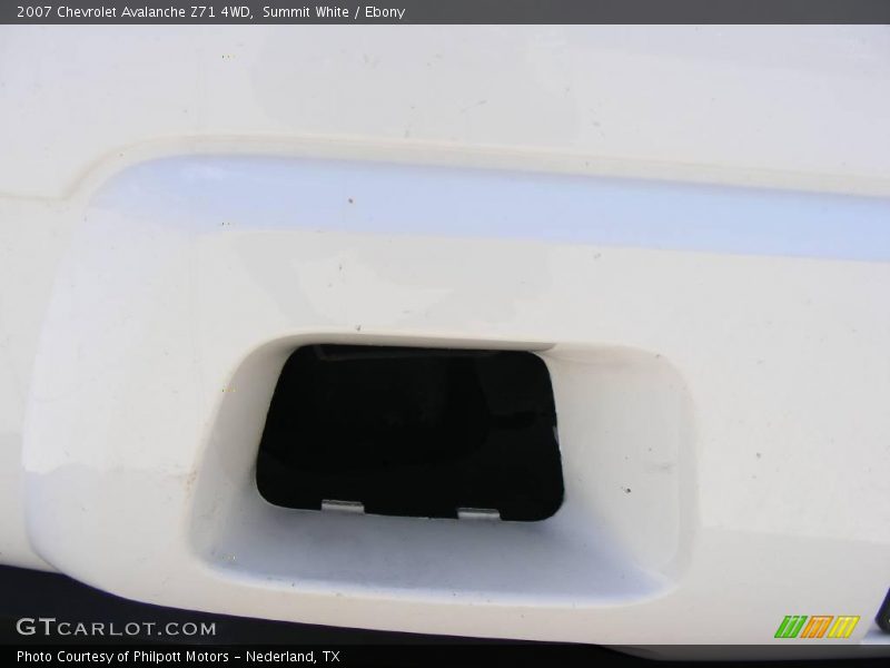 Summit White / Ebony 2007 Chevrolet Avalanche Z71 4WD